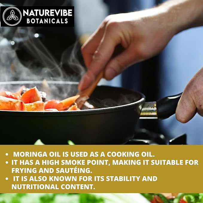 Naturevibe Botanicals Moringa Oil 32 Ounces | 100% Pure and Natural | Great for Skin Care and Hair Care