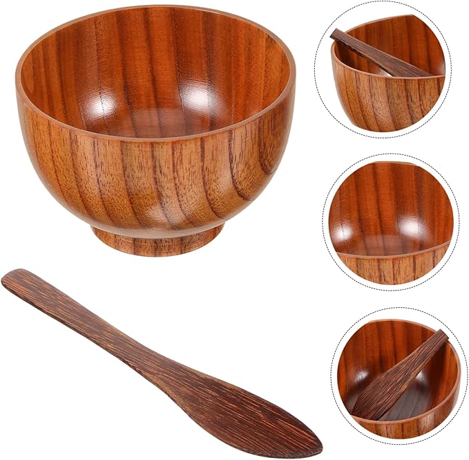 Wooden Mixing Bowl Face Mask Mixing Bowl Diy Beauty Mask Applicator Tool