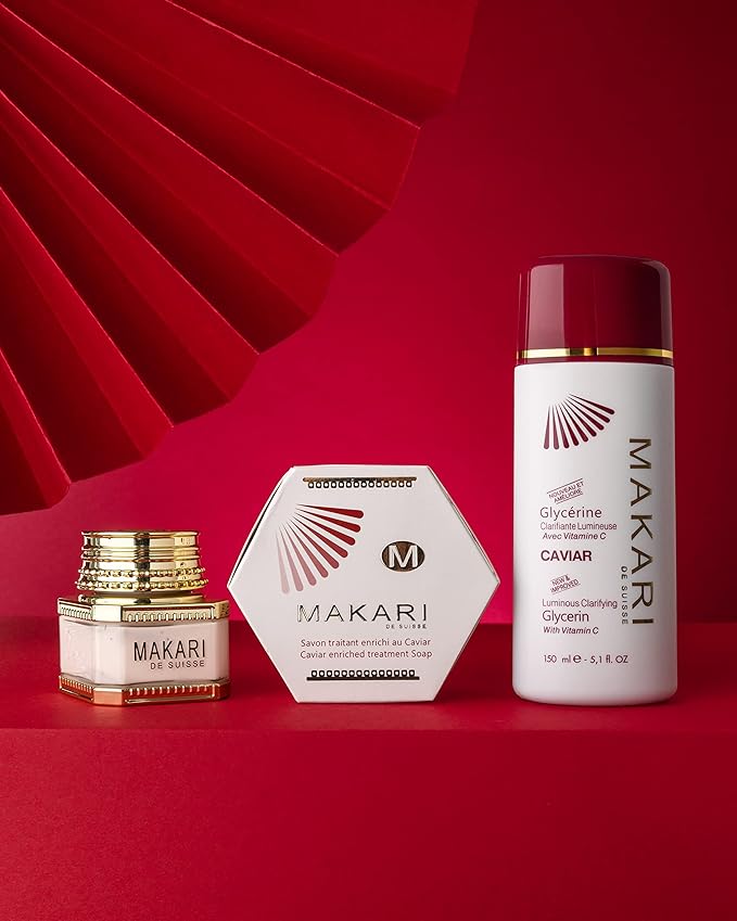 MAKARI Classic Caviar Skin Brightening Body Glycerin (5.1 fl.oz) | Anti-Aging and Hydrating Gel-Cream for Body | Moisturizing and Brightening Cream for Dark Marks, Scars, Wrinkles, and Dry Patches
