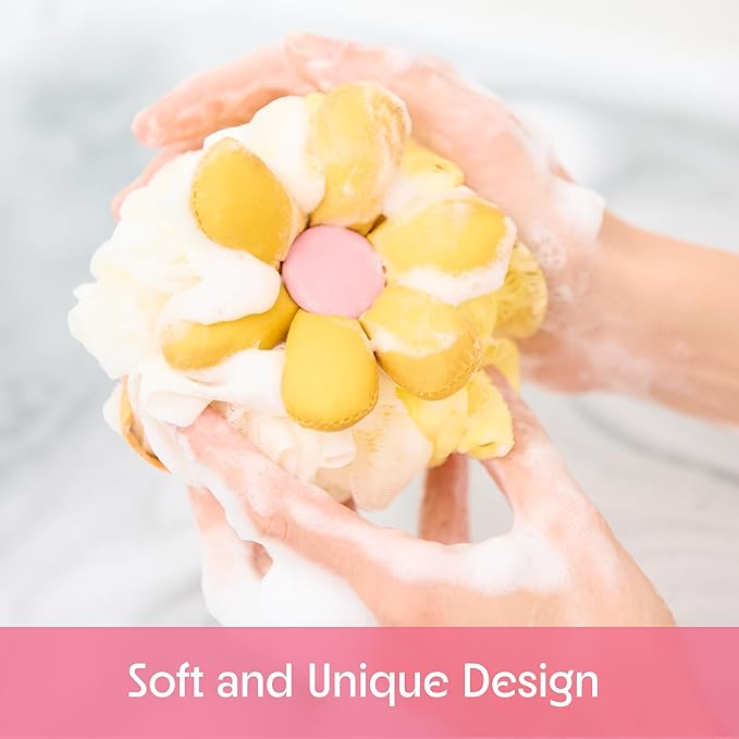 Bath loofah sponge- mesh pouf