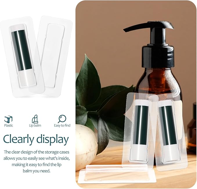 VILLCASE Lip Balm Pouches, 40pcs Plastic Include