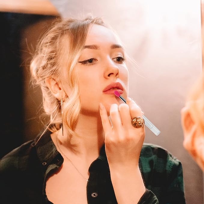 10pcs Reusable Silicone Lip Brushes with Lids Lip Mask Applicator and Applicator for Smooth Application Portable Design for Home Travel