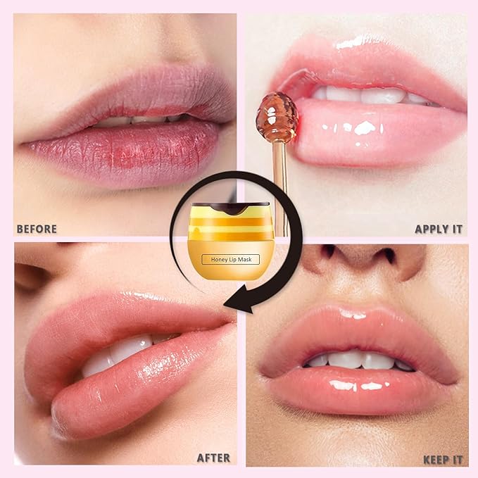 3 PCS Bee Lip Balm Honey Lines
