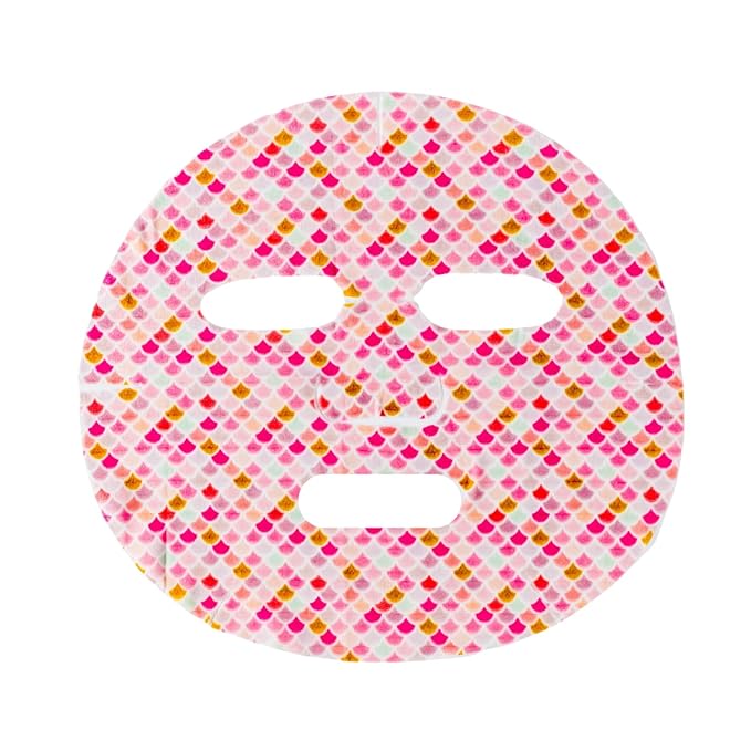 Epielle Animal Character Sheet Masks Mermaid Scales 6 Pack, Glowing & Nourishing Face Mask Skincare Set with Arbutin, Girls Spa Party Favors, Sleepover, Self Care Gifts for Women, Korean Skin Care