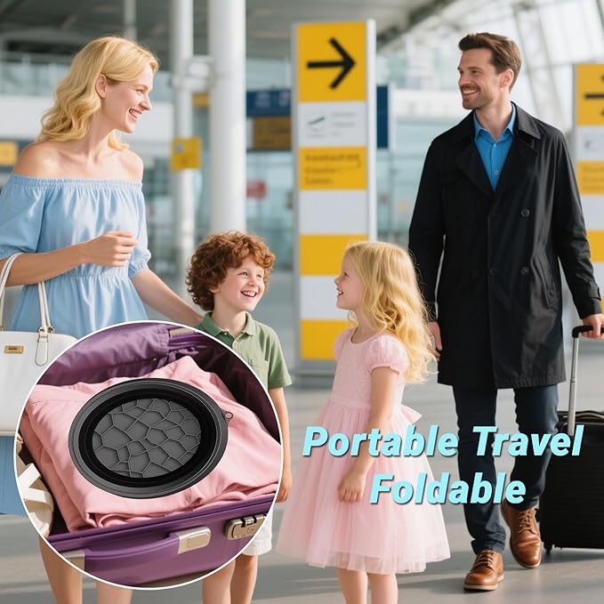 Face Bowl for Ice with Built-in Icetray,Portable Foldable Silicone Face Ice Bath Bowl,Ice Bath Facial Plunge Bowl for Skin Tightening & Acne Relief,Black