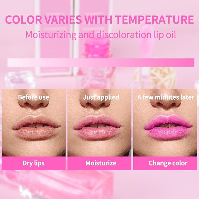 Magic Color Changing Lip Oil, Hydrating