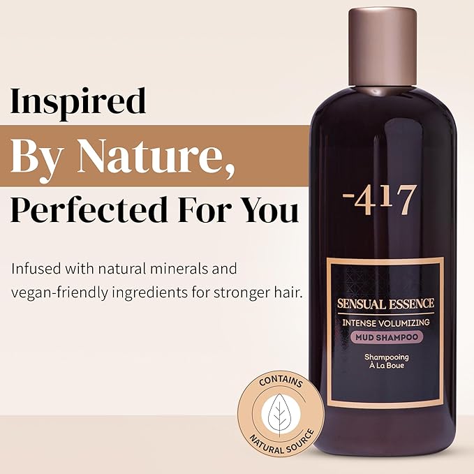 '-417 Dead Sea Catharsis Mud Shampoo - Treat Scalp & Hair for Healthy Shiny Hair - Repair Sun Damages - with Avocado Oil and Vitamin E - Perfect for Dry Scalp - 100% Vegan 349.8 ML