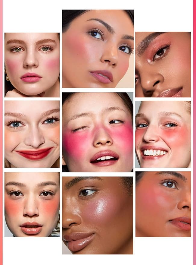 MAEPEOR Matte Face Blush 8 Colors Lightweight Natural (Color 03)