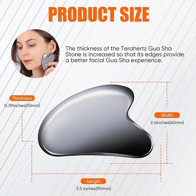 Terahertz Gua Sha Facial Tools,Cryo Gua Sha Tool for Face and Body, Gua Sha Massager Tools for Reduce Puffiness and Improve Wrinkles Idea Gift for Mom Women