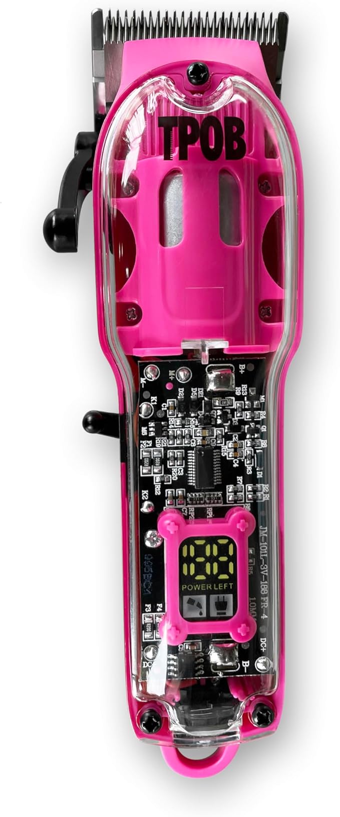 TPOB Slime 2 Candy Pink Clipper Trimmer Shaver Set Barber Hair Clippers in Matte Pink with Taper Blade