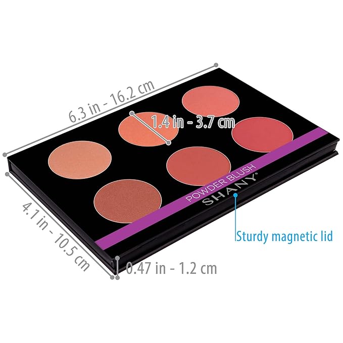 SHANY Shimmer & Matte Warm-Toned Blush Palette -