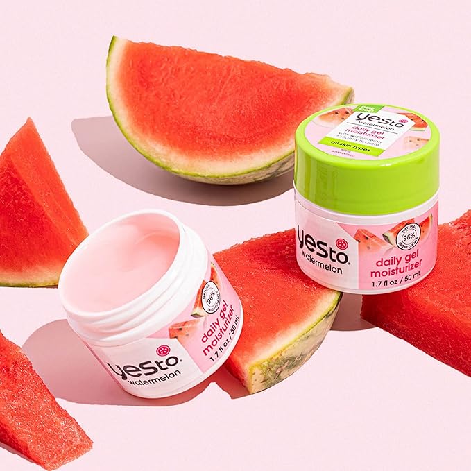 Yes To Watermelon Daily Gel Moisturizer, Skin Texture Improvement & Refreshing, Antioxidants, Sodium Hyaluronate, 1.7 Fl Oz