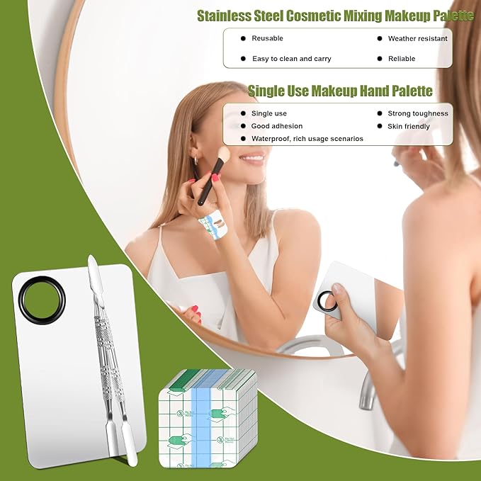 Makeup Mixing Palette Set, Makeup Hand Palette Single