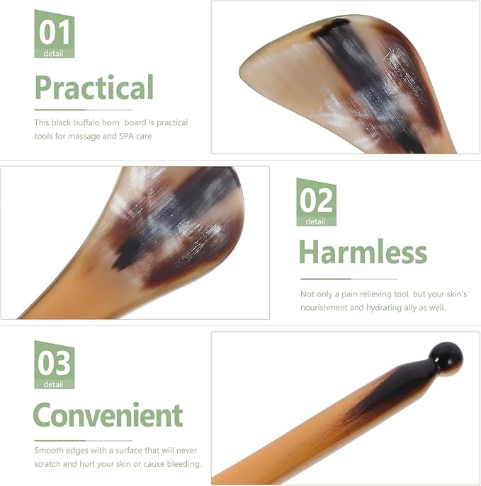 Beaupretty Facial Scraping Massage Tool Use for Spa Eyes Back Legs Arms Neck