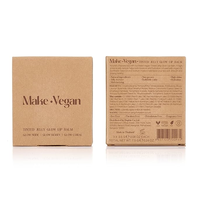 Vegan Tinted, Lip Moisturizer Gifts Sets Animals