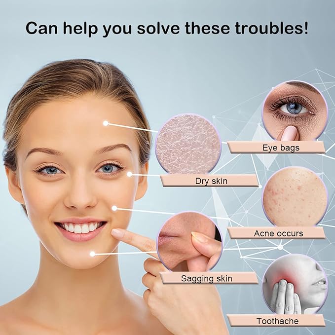 KOGITI Ice Mold for Face & Eye, Beauty Facial Roller, Puffiness Relief Massage Skin Care Tool, Ice Cube Holder (Pink)