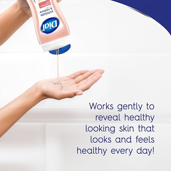 Dial Body Wash, Exfoliate & Restore Himalayan Salt, 16 Fl Oz (Pack of 4)