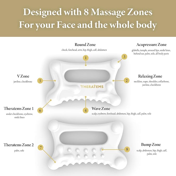 Natural Ceramic gua sha Massage Tool, face and Body guasha, Lymphatic Drainage Trigger, guasha Board, face Lift, Muscle Relief Massage Board