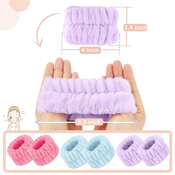 Microfiber wrist spa wash towel