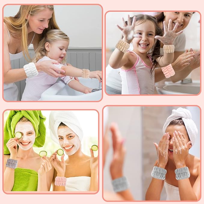 Women's microfiber face washing wrist