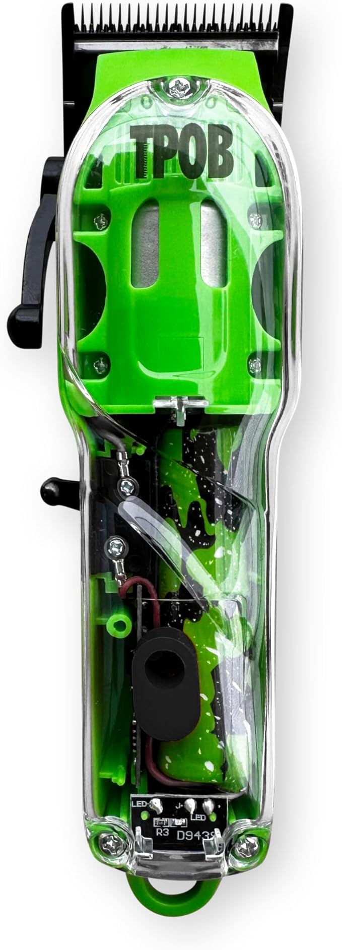 TPOB Slime 2 Barber Hair Clippers for Men 6800 RPM with Matte Green Case and X Fade Blade