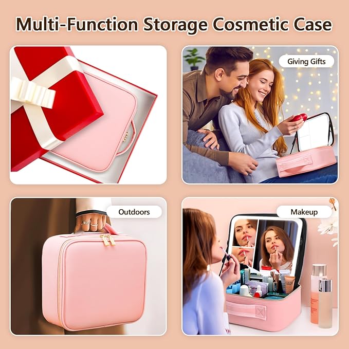 Vanmrior travel makeup bag with