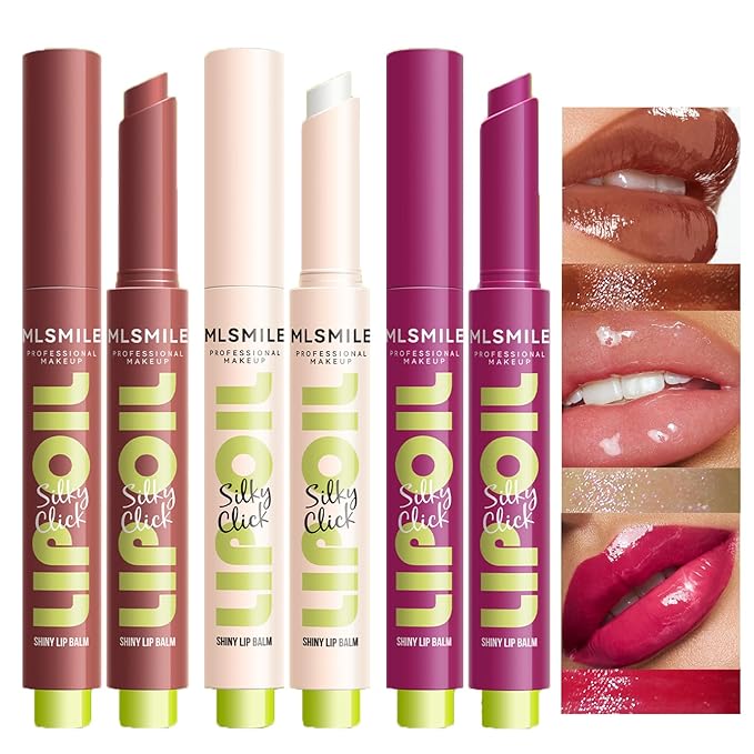 3 Colors Slick Click Lip Balm Girls