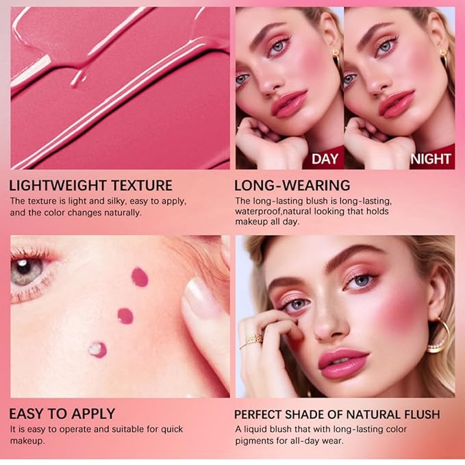 MAEPEOR Matte Liquid Blush 9 Colors Soft Cream (Color 05)