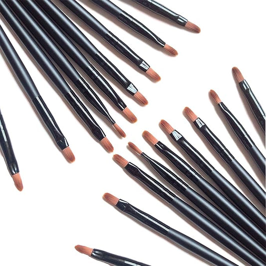 100 Pieces Disposable Lip Brushes Multifunctional Beauty Makeup Brush Lipstick Gloss Eyeshadow Applicator Smudge Cosmetic Tool Set