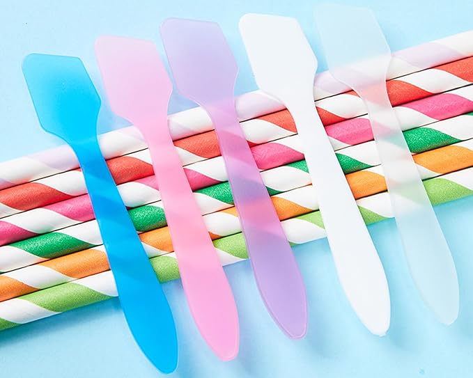 100 Pack 3.2 Inch Cosmetic Spatulas/Small Plastic Spatula