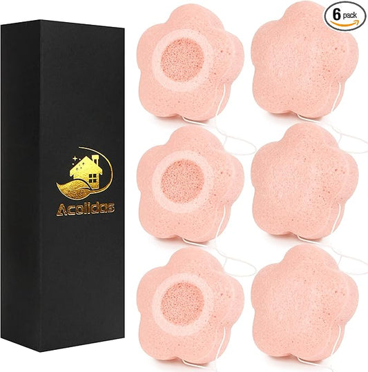 Konjac facial sponges set for