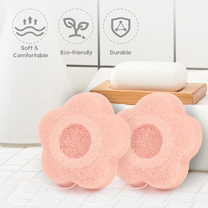 Konjac facial sponges set for