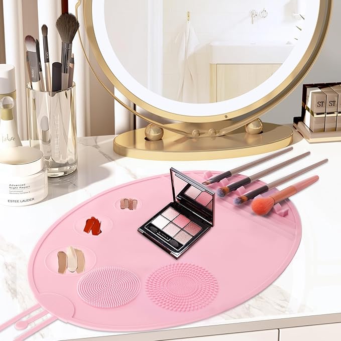 Makeup Palette, 3 in 1 Silicone Makeup Mat