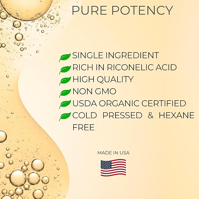 Niyavera 16oz Pure Castor Oil Organic Cold Pressed Unrefined, Hexane Free,Natural - Glass Bottle with Pump, USDA Certified, Golden Castor oil for Skin, Hair, Lashes, Nails & More