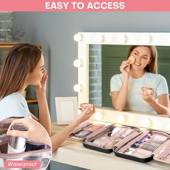 Travel toiletry bag for women,