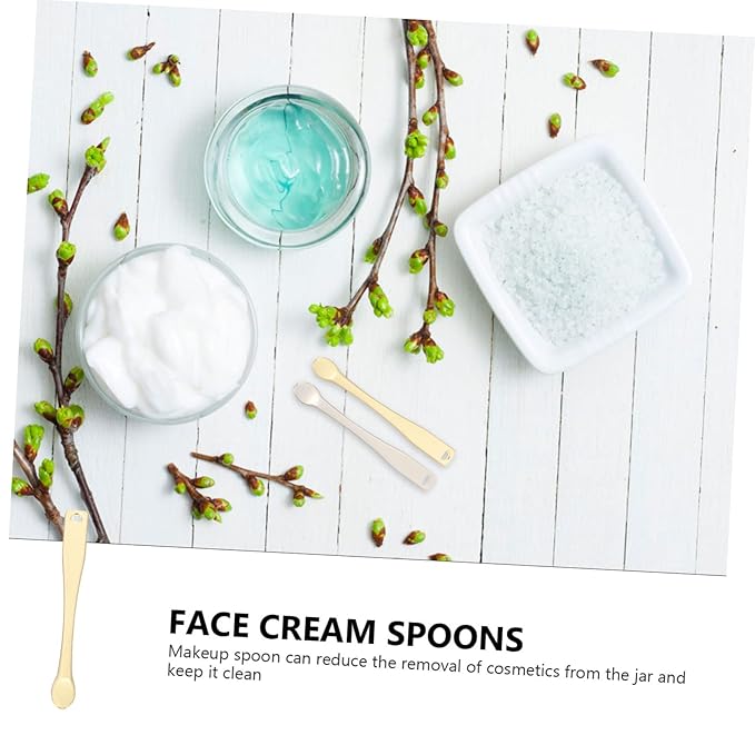 12pcs Face Cream Applicator Cosmetic Spoons for Skincare for Masks Creams Lotions Easy to Clean for Home Use and Beauty Routines
