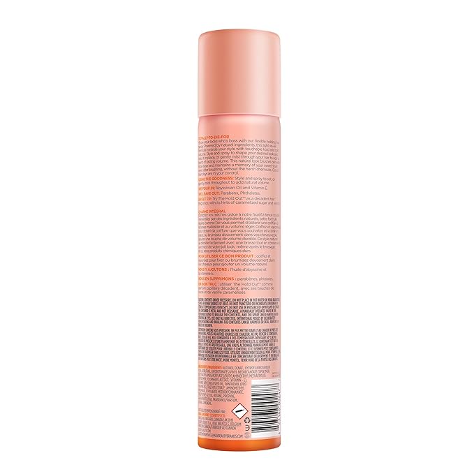 Cake Beauty Hairspray, The Hold Out – For Crunch Free Brushable, Touchable, Flexible Hold & Soft Volume – Vitamin E & Abyssinian Oil – For All Hair Types- 5.6 Oz.