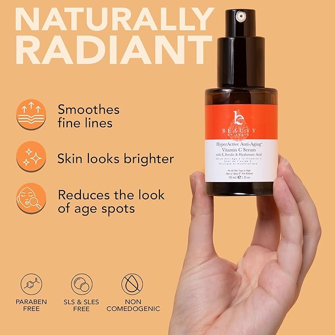 Vitamin C Face Serum - USA Made with Natural & Organic Ingredients, Skin Brightening Vitamin C Serum for Face for Women, Discoloration Correcting & Anti Aging Facial Formula with Antioxidants