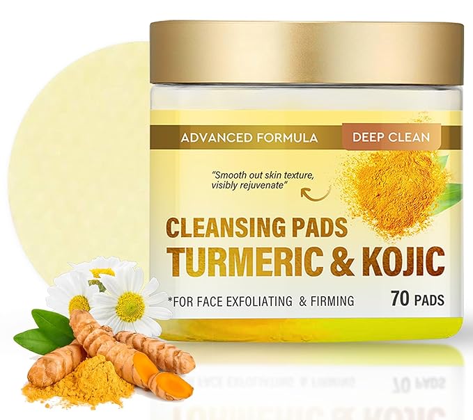 Turmeric kojic acid cleansing pads,