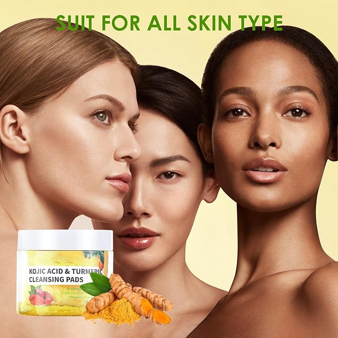 Turmeric kojic acid cleansing pads