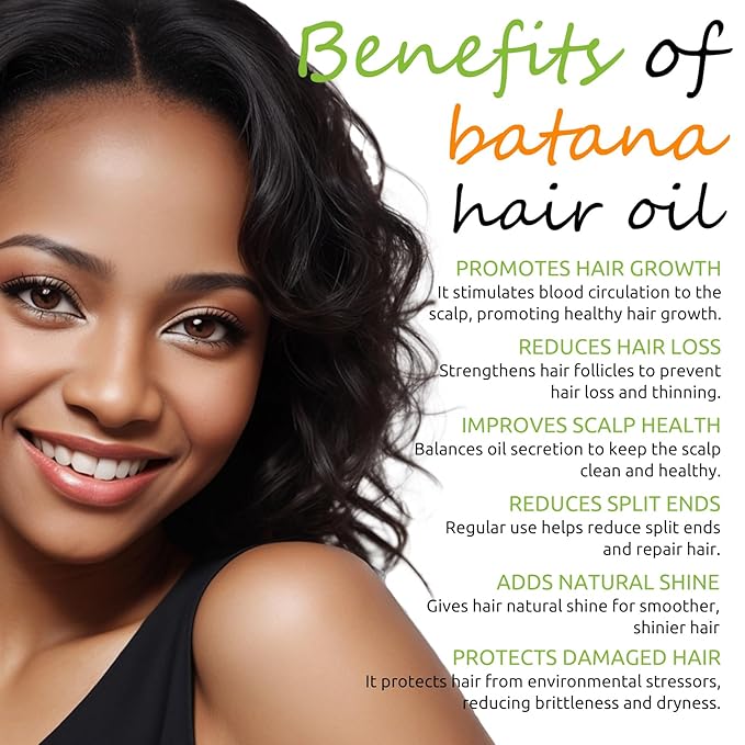 100% Pure Batana Oil for Hair Growth with Castor, Rosemary, Pumpkin, Infused With Biotin, Keratin & Vitamin E, Premium Hair Blend Oils for Hair Growth & Strengthening Hair Treatment, 4 FL OZ