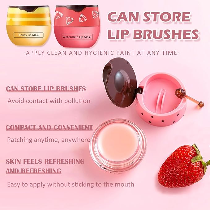 2 PCS Bee Lip Balm Honey Lines