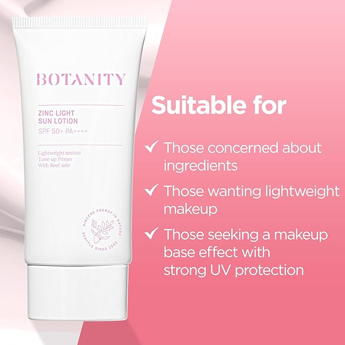 Zinc Sun Lotion - UV Protection, SPF 50+ 1.7 fl oz