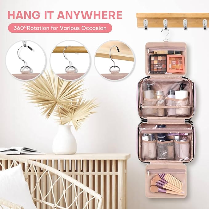 Travel toiletry bag for women,