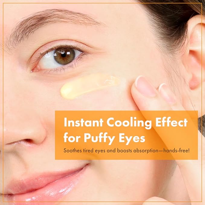 VITA Clinic Vitamin Eye Cream, Korean Skincare with 5% Arbutin, 2% Niacinamide, Hyaluronic Acid, Glutathione, Seabuckthorn Eye Serum for Fine Lines & Wrinkles, Puffiness, 15ml / 0.5 fl. oz.