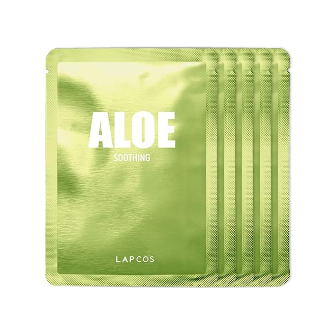 LAPCOS Aloe Sheet Mask, Daily Face Calm