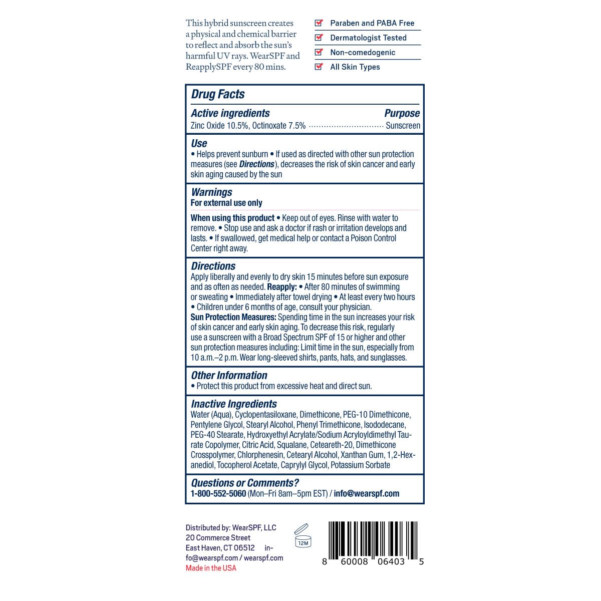 Wear SPF Essential Sunscreen Hybrid Lotion - SPF 50