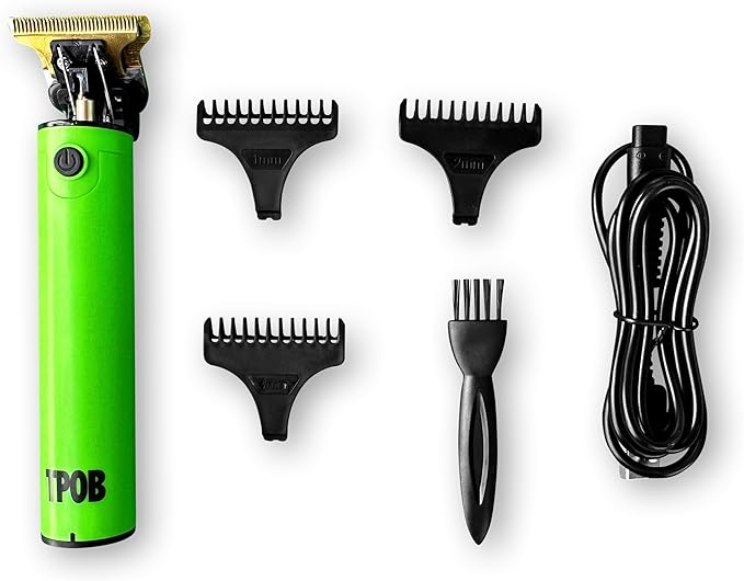 TPOB Ghost Beard Trimmer Hair Clippers for Men, Professional Hair Trimmer Zero Gapped T-Blade Trimmer Cordless Rechargeable Edgers Clippers Electric Beard Trimmer Shaver (Ghost Slime)