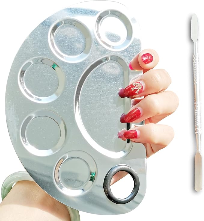 Makeup Palette Stainless Steel Cosmetic Palette 6-well