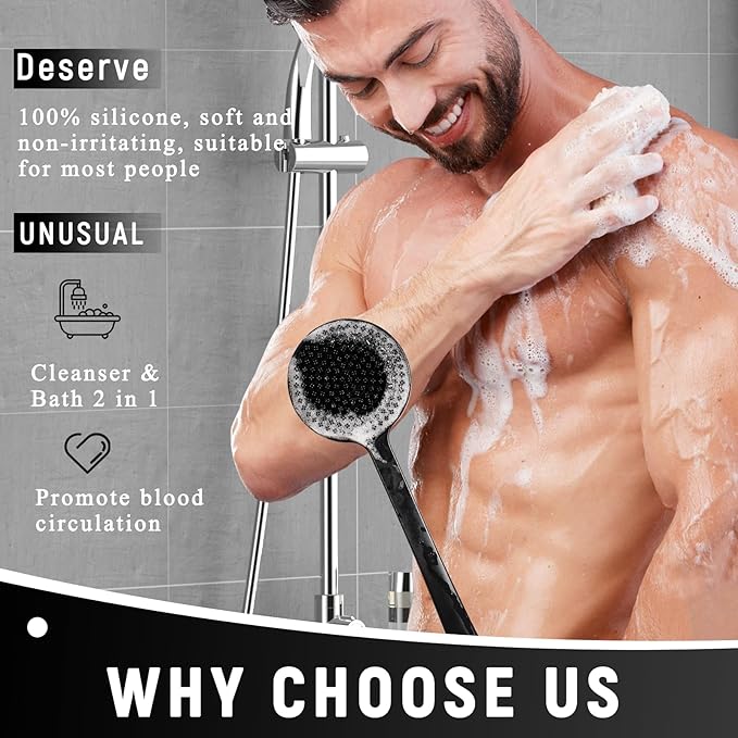 Vwmyq 2 pack back scrubber